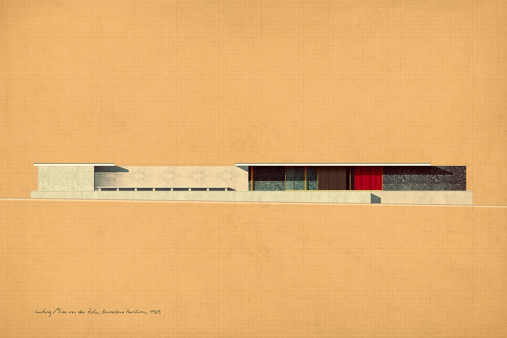 Ludwig Mies van der Rohe, Barcelona Pavilion, 1929