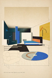 Eileen Gray, Villa E-1027, 1929 Interior